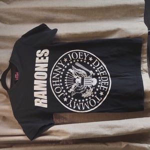 Ramones black vtg t shirt S
